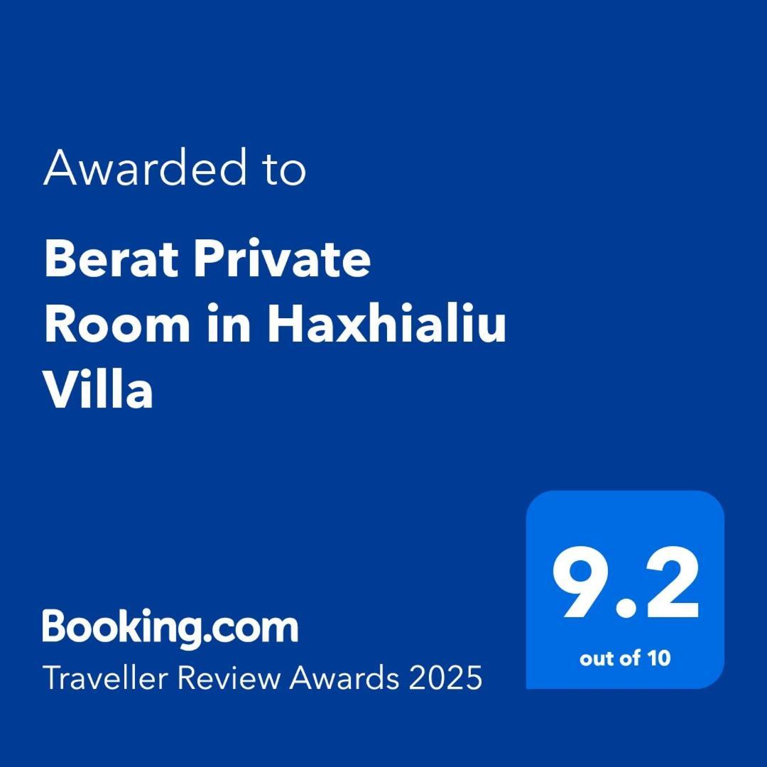 Berat Private Room In Haxhialiu Villa Exteriér fotografie